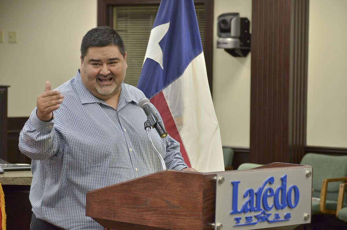 PONY League President Richard Rosas announces the 2017 World Series Softball Tournament in Laredo from July 18-23 at City Council Chambers.