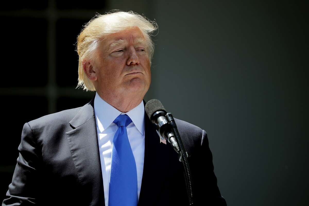 President Donald Trump holds a news conference at the White House on June 9, 2017 in Washington, DC.