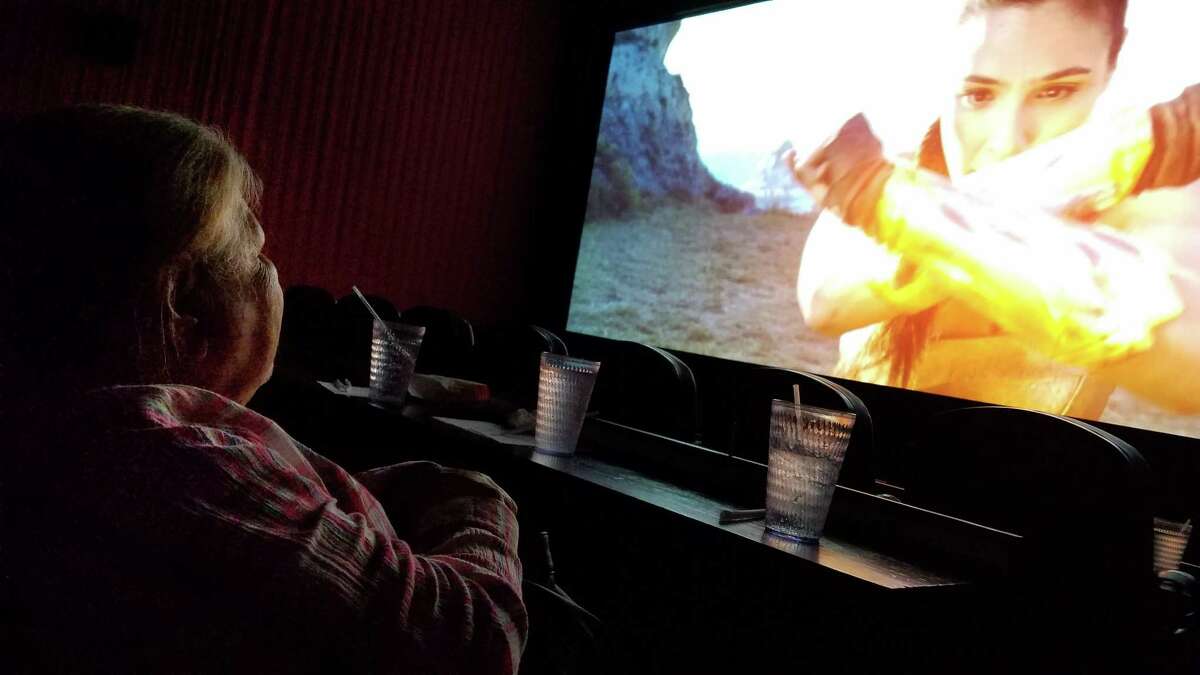About 140 people from local adult day cares watched “Wonder Woman” on Wednesday at the Alamo Drafthouse Cinema as part of the Webb County Sheriff’s Office’s Movie Day.
