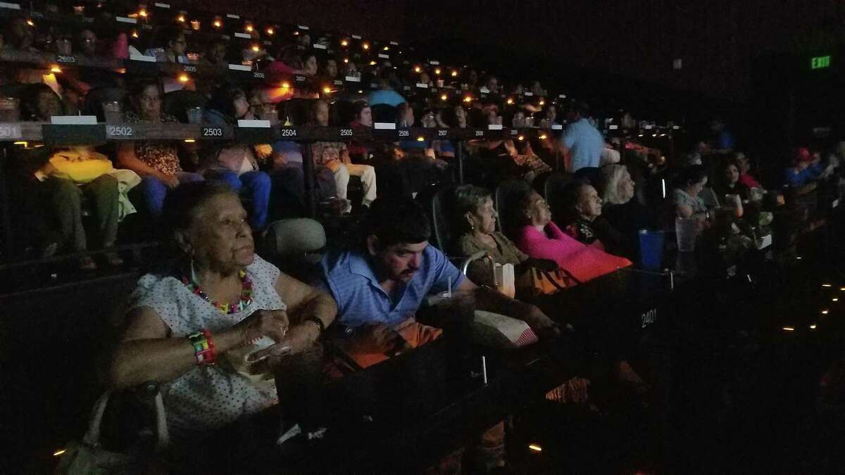 About 140 people from local adult day cares watched Wonder Woman on Wednesday at the Alamo Drafthouse Cinema as part of the Webb County Sheriff’s Office’s Movie Day.