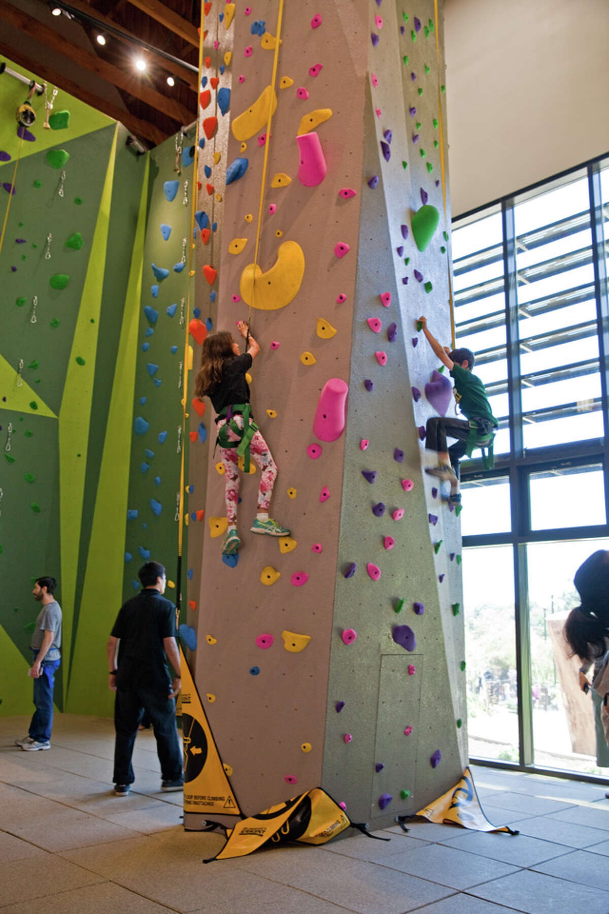 1st public rock climbing wall unveiled at renovated Glen Canyon Park ...