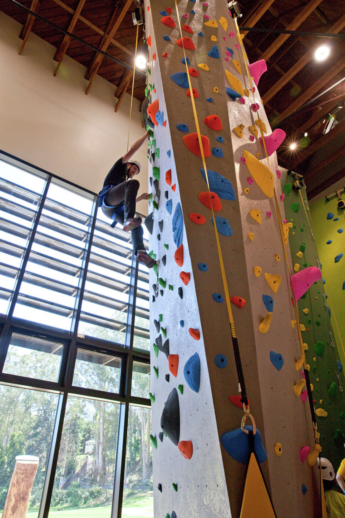 1st public rock climbing wall unveiled at renovated Glen Canyon Park ...