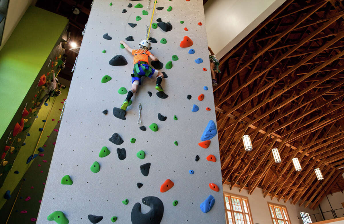 1st public rock climbing wall unveiled at renovated Glen Canyon Park ...