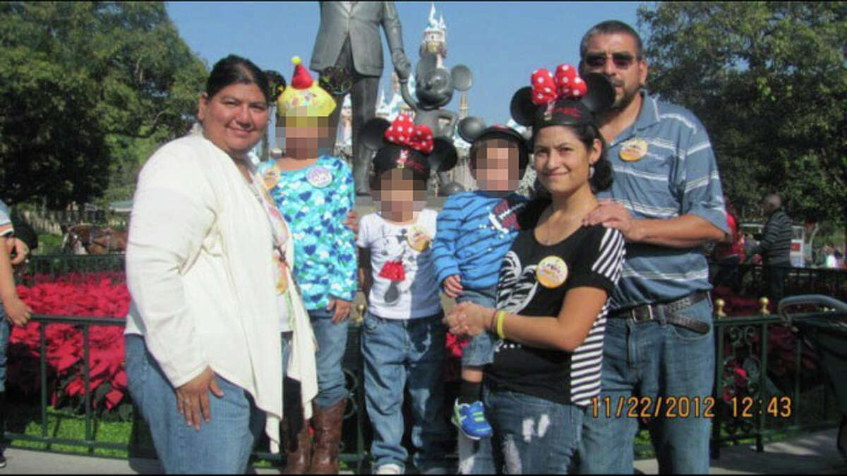 Abigail Alvarado (front right) says the years she spent with the Castillos were marked by brainwashing, manipulation, stalking, assault and horror. Rape, lies and threats were part of her daily routine, and she says the only reasons she didn't hurt herself or someone else were her children, who were born out of the abuse.