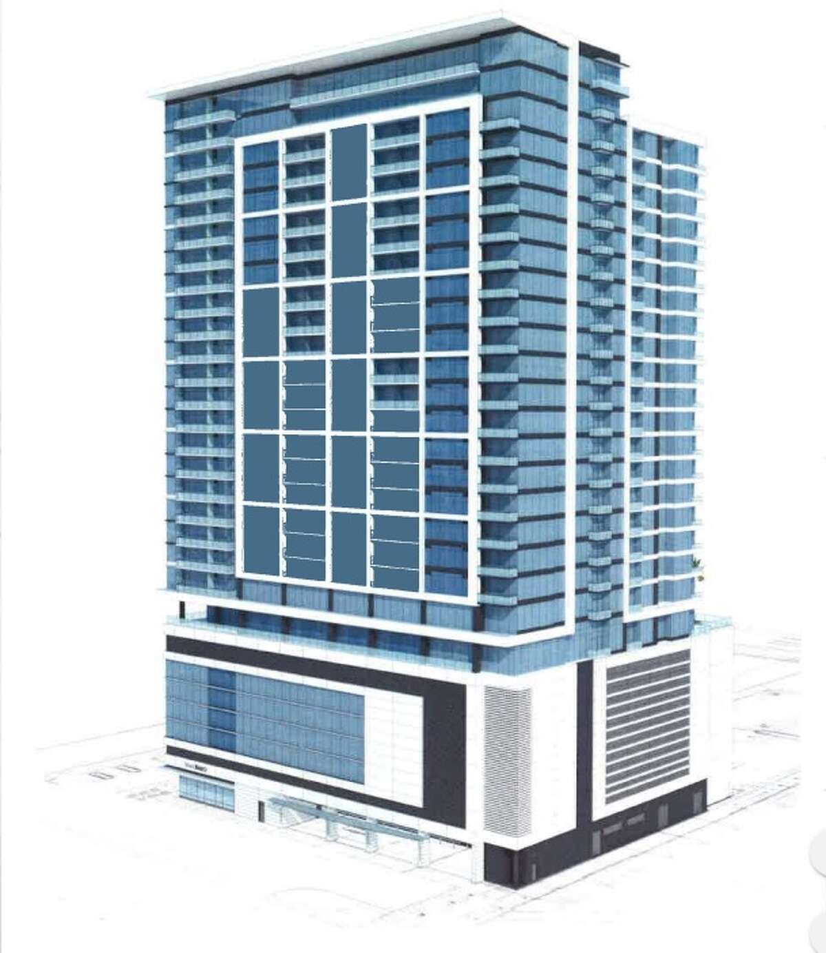 Weingarten Realty plans to build a 29-story tower in part of the River Oaks Shipping District. 