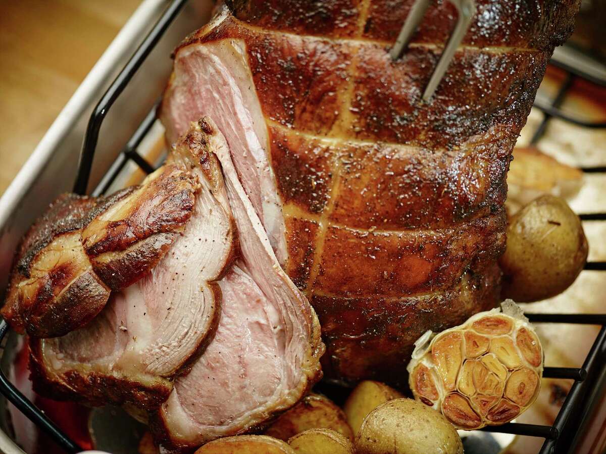 Step aside, ribs. Leg of lamb can also be wood smoked