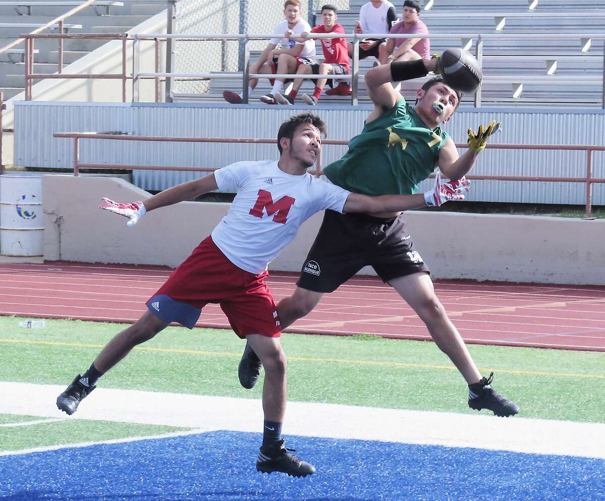 Nixon and Martin played to a 39-39 tie during Week 2 of 7-on-7 summer league football at Krueger Field.