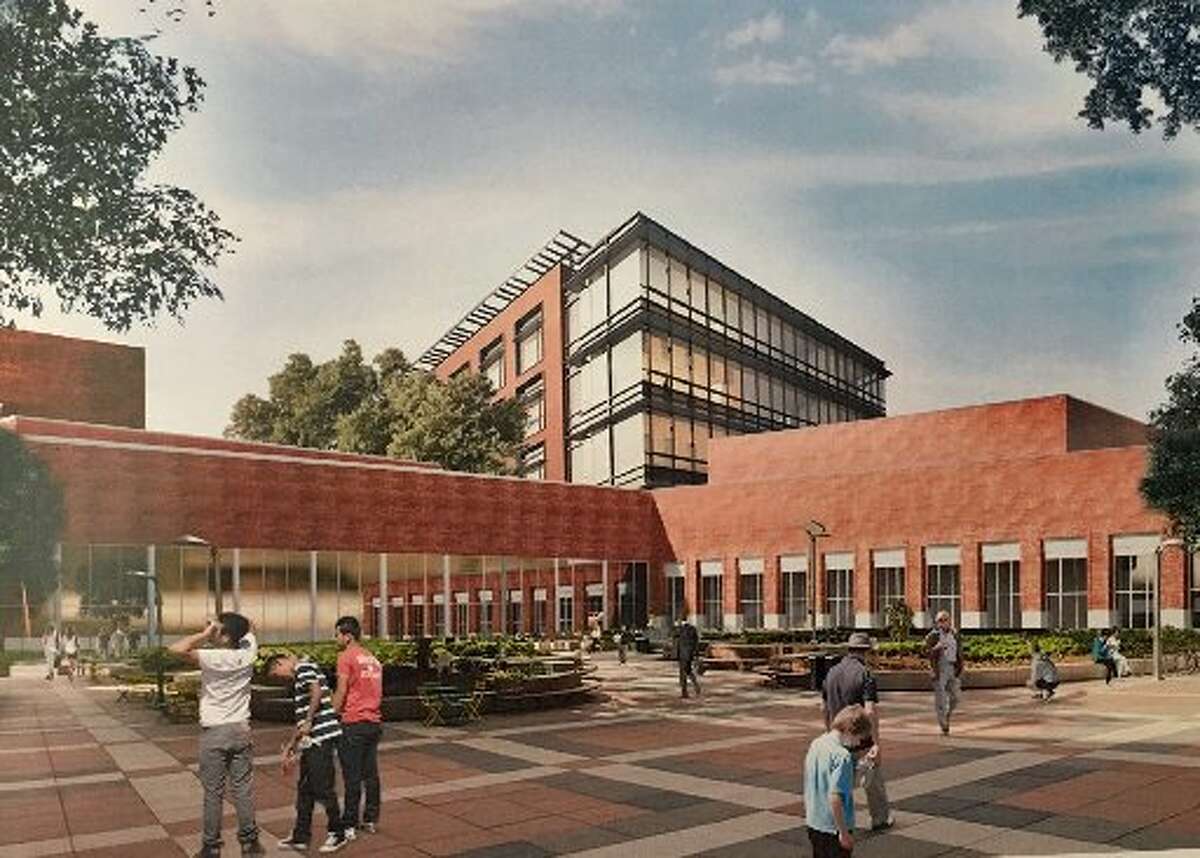 This artist rendition shows the $21.8 million administration building approved by trustees on Tuesday.