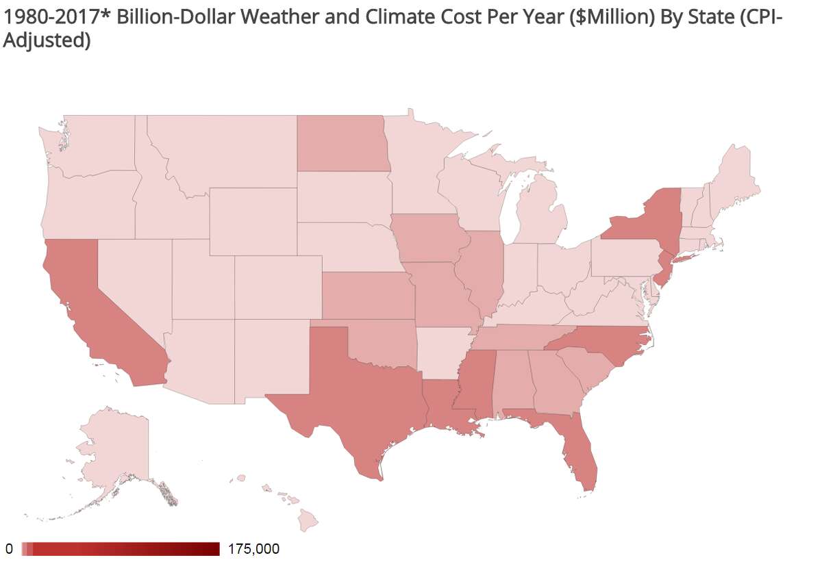 Gallery: Climate disaster map shows Texas is clearly most apocalyptic