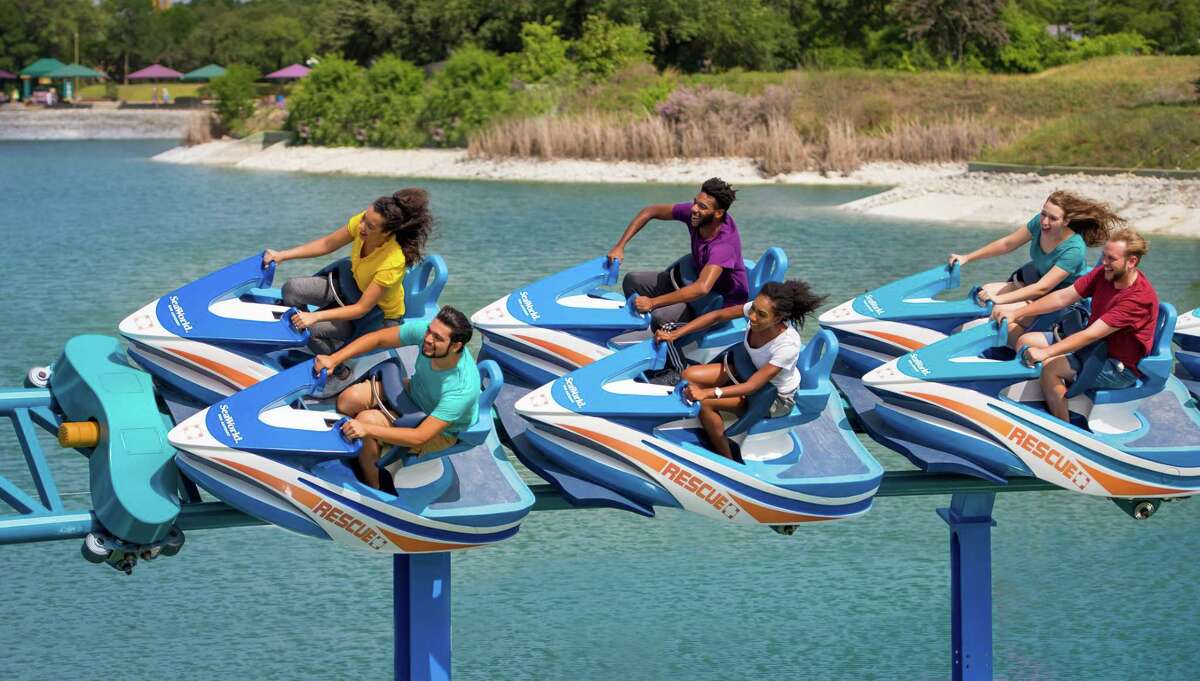 SeaWorld's ride "Wave Breaker: The Rescue Coaster" opened at SeaWorld San Antonio in June 2017. The jet-ski rescue experience takes you on two launches that reach a maximum speed of 44 mph.