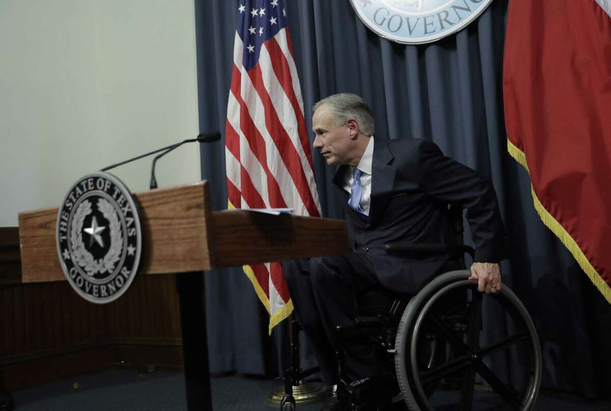 Texas Gov. Greg Abbott departs on June 6, 2017, after he announced that there will be a special session of the Texas Legislature.