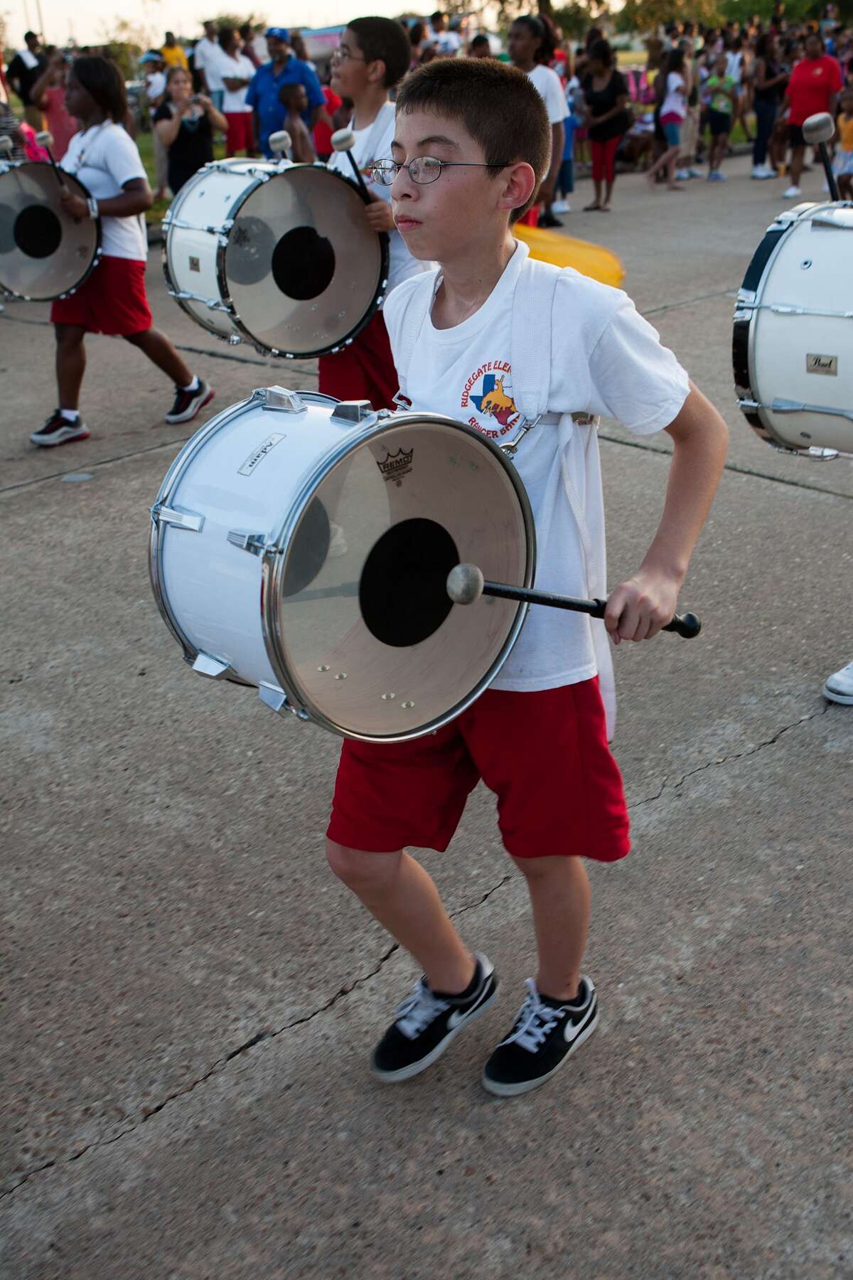 Carlos Guzman, 11, g7, of the Ridgegate ES Rangers Marching Band at the Tenth annual Missouri City Juneteenth Parade.