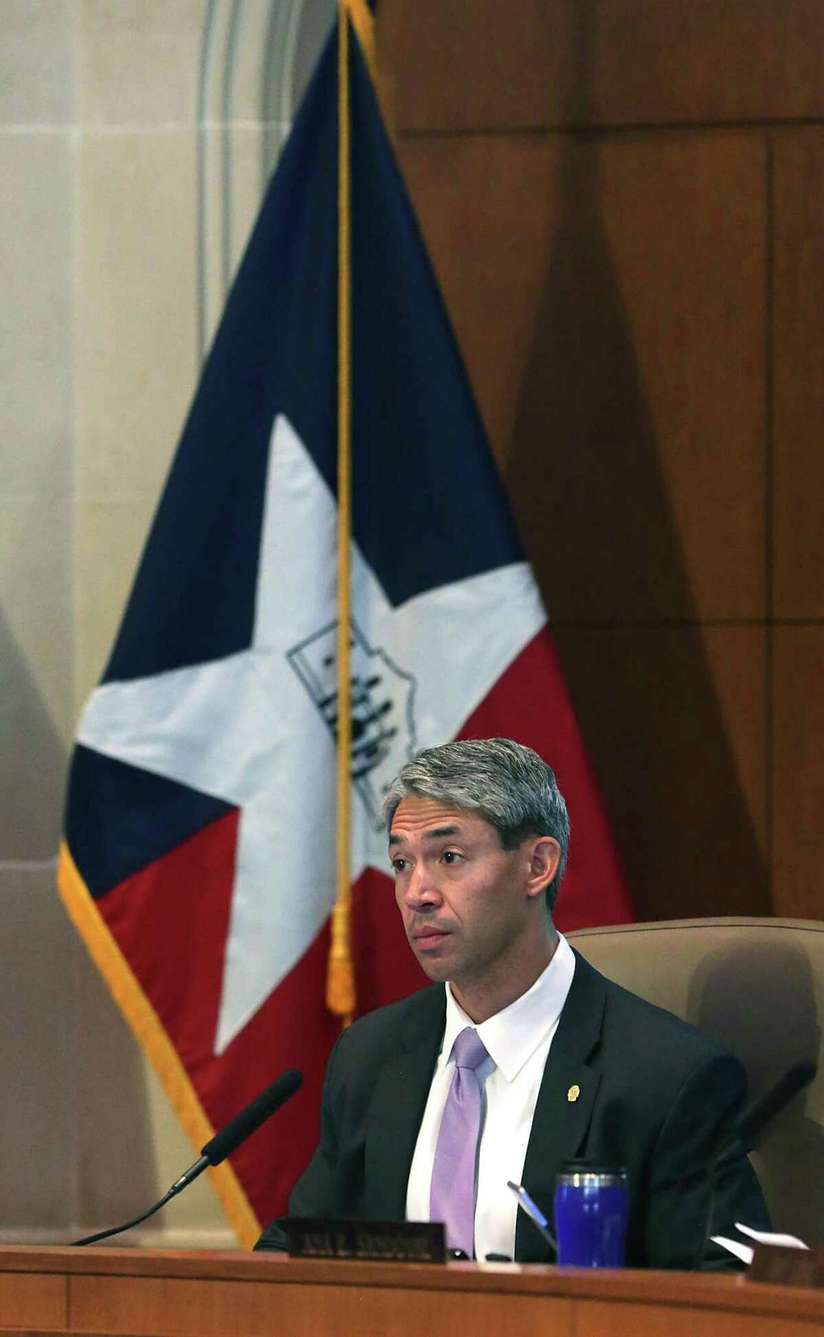 Mayor elect Ron Nirenberg attends his last council meeting as a councilman, in the Municipal Complex on Thursday June 15, 2017.