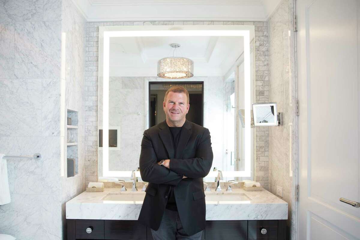 Chairman, CEO and owner of Landry's, Inc. Tilman Fertitta stands in the bathroom of a model room of his new Post Oak hotel Friday, June 2, 2017 in Houston. ( Michael Ciaglo / Houston Chronicle )