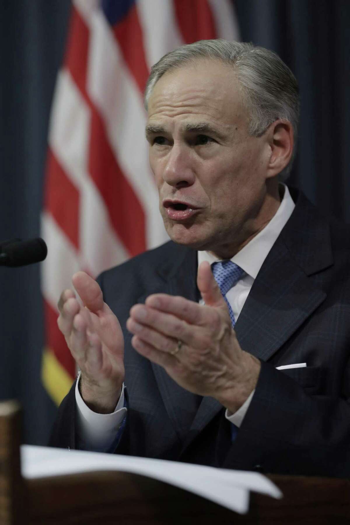 Texas Gov. Greg Abbott announces that there will be a special session of the Texas Legislature, Tuesday, June 6, 2017, in Austin, Texas. With the special session, beginning July 18th, Gov. Abbott is reviving a so-called "bathroom bill" targeting transgender people after the last try ended with Republican lawmakers angry and deadlocked. (AP Photo/Eric Gay)