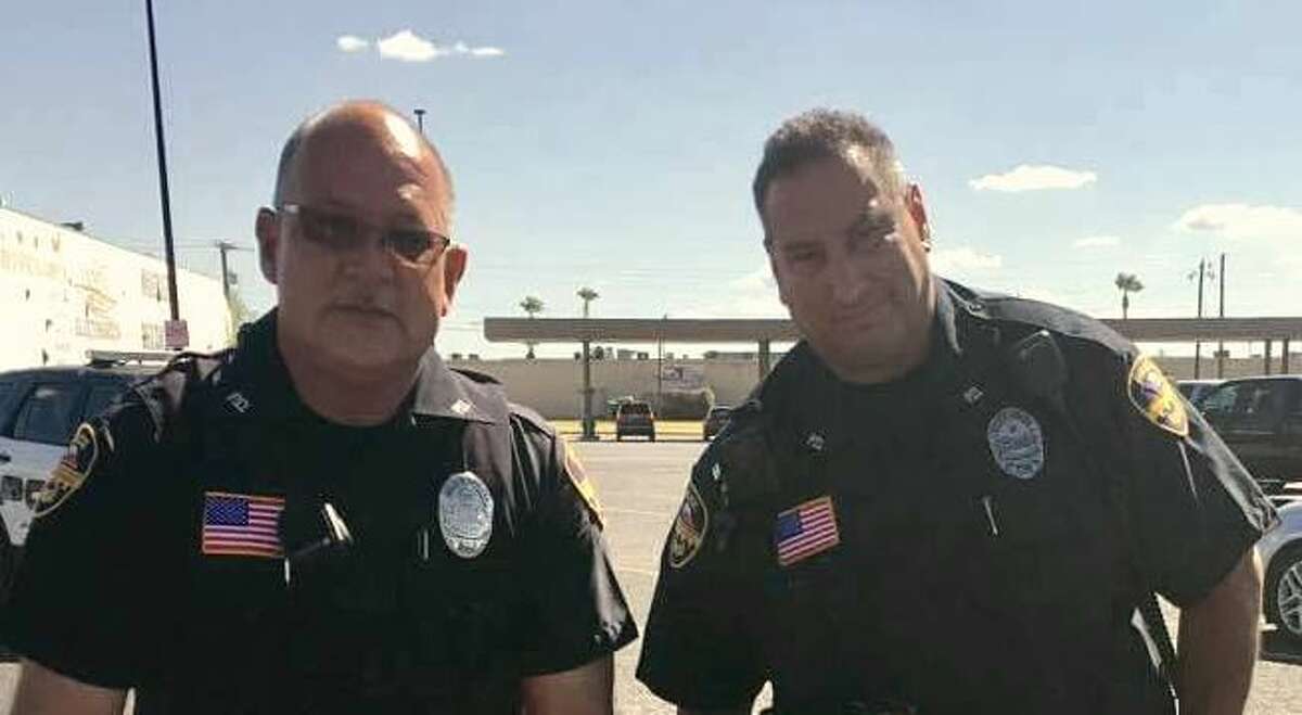 Officer Rodrigo Ruiz and Officer John Morales are shown in this file photo from 2016.