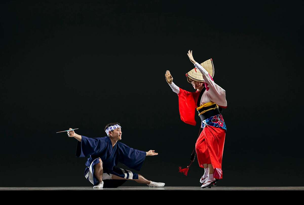 Genki Watanabe and Kristu Tsukida of San Francisco Awakko Ren, which will be featured June 8 and 9 at the 2017 San Francisco Ethnic Dance Festival. Festival runs July 8 - 16 at the War Memorial Opera House. Photo Credit: RJ Muna