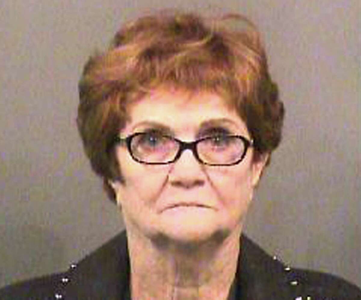 FILE - This booking file photo released by Sedgwick County Sheriff's Office shows Lila Mae Bryan of Mesquite, Texas. The 82-year-old Texas woman was arrested and jailed for about two hours after she scuffled with a Kansas airport security officer who confiscated an oversized liquid from her carry-on bag, early Wednesday, May 31, 2017, authorities said. Wichita City Attorney Jennifer Magana said the case against Bryan was dismissed Friday, June 16 at the request of the security agent and she will not face charges. (Sedgwick County Sheriff's Office via AP File)