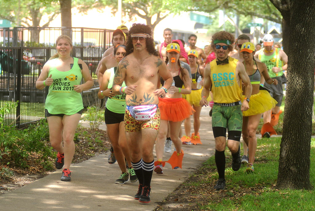 Undie Run racers streak through Houston streets