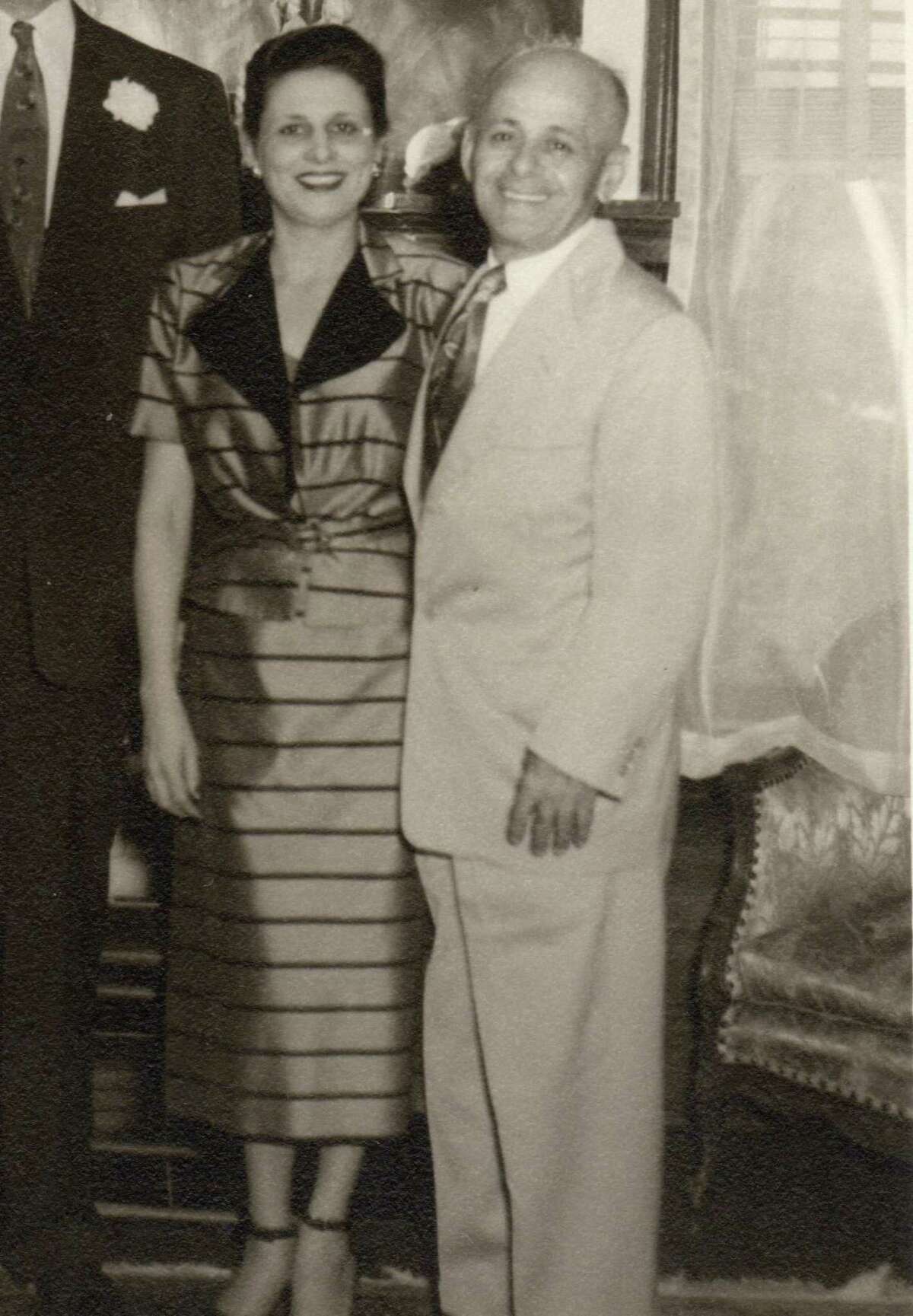 Toffe 'Charlie' Satel and his wife Selma, who operated a tailoring business near Fort Sam Houston; they moved to Alamo Heights in 1931.