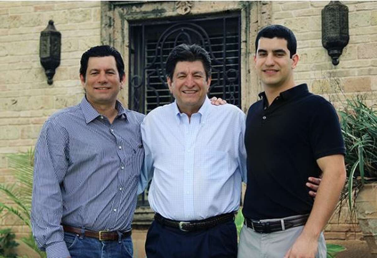 CEO and founder of AvoProducts Ruben Valdez, center, with his sons Ruben and Marcelo. 