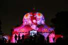 The Conservatory of Flowers light display, a part of the Citywide Summer of Love 50th anniversary, is tested before it's Wednesday night debut on Monday, June 19, 2017 in San Francisco, Calif.