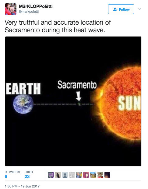 California is so hot you can use your meat thermometer to check the weather  : r/funny