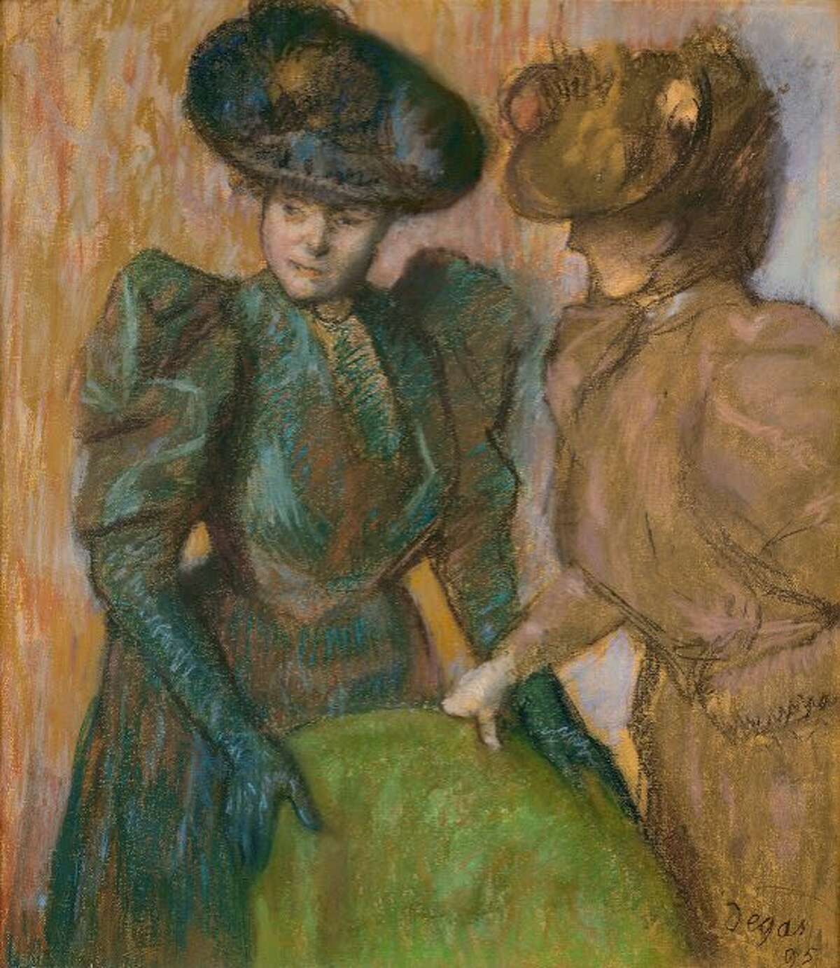 Edgar Degas, "The Conversation," 1895. Pastel on paper.