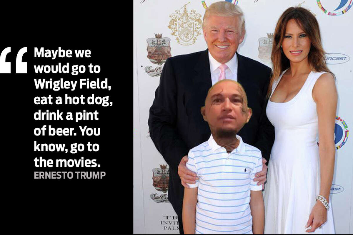 "Maybe we would go to Wrigley Field, eat a hot dog, drink a pint of beer. You know, go to the movies." Ernesto Baeza Acosta, of Odessa, Texas, recently changed his legal name to Ernesto Trump.
