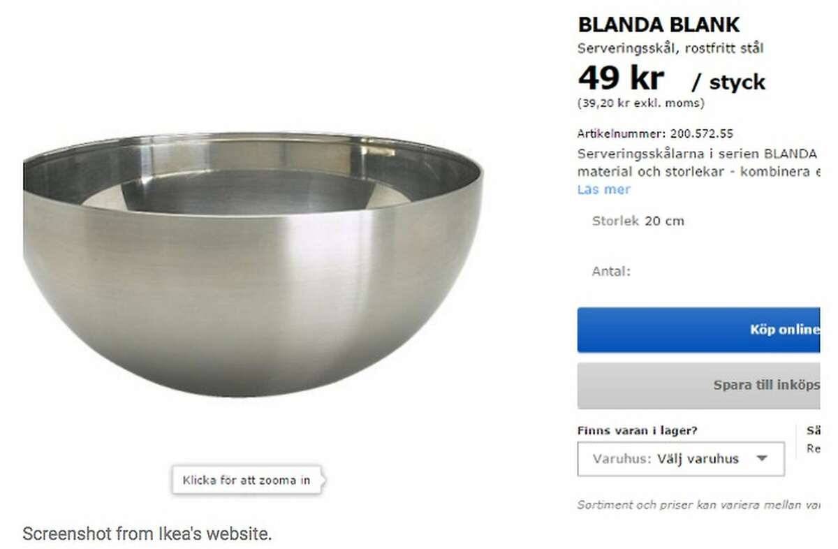 Ikea's "Blanda blank" bowl has a secret. Under the right conditions it can apparently set its contents on fire.