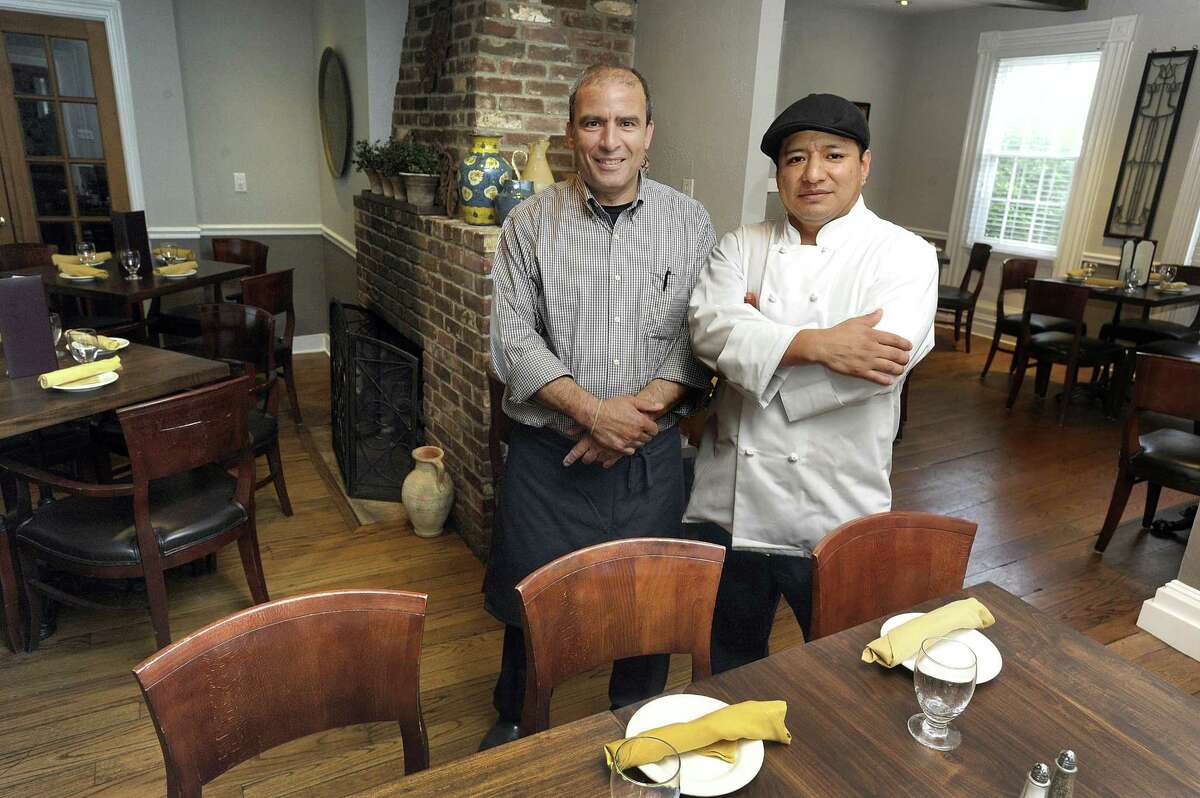 Sammy Halim, left, and Chef Julio Cevallos are co-owners of Angora in Brookfield. Photo Tuesday, June 20, 2017.