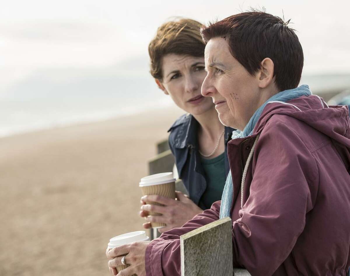 Beth (Jodie Whittaker, left) is the mom of the slain boy from season one, and Trish (Julie Hes mond halgh) is a rape victim in season three.