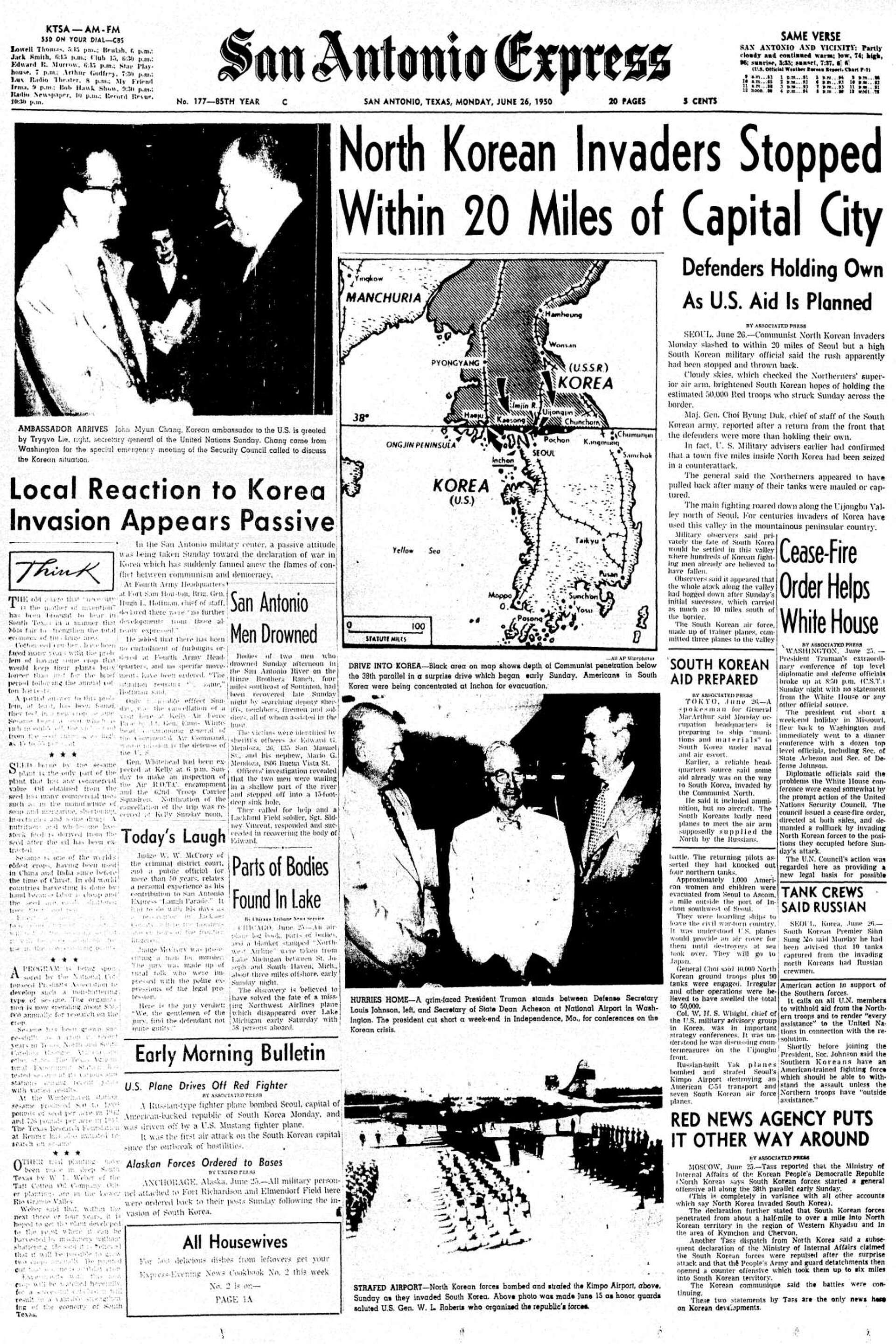 June 26, 1950: A Korean War triptych