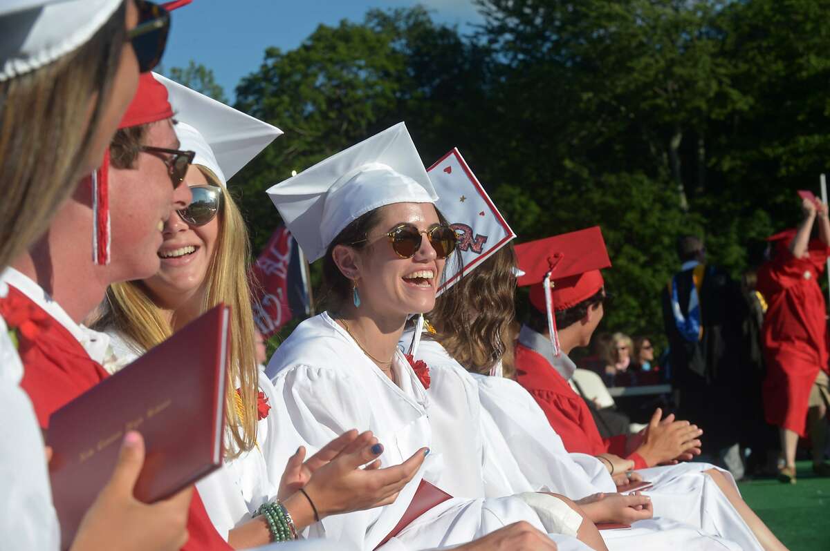 The New Canaan High School commencement exercises Tuesday, June 20, 2017, in New Canaan, Conn.