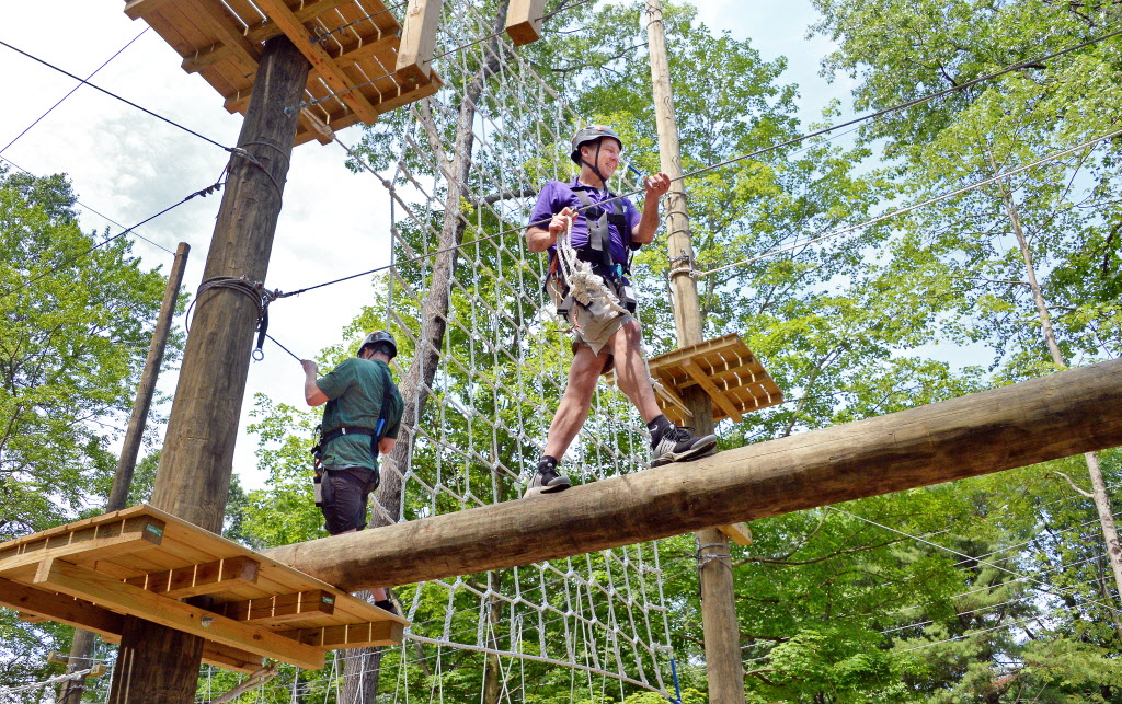 Saratoga YMCA opens zip line, ropes course