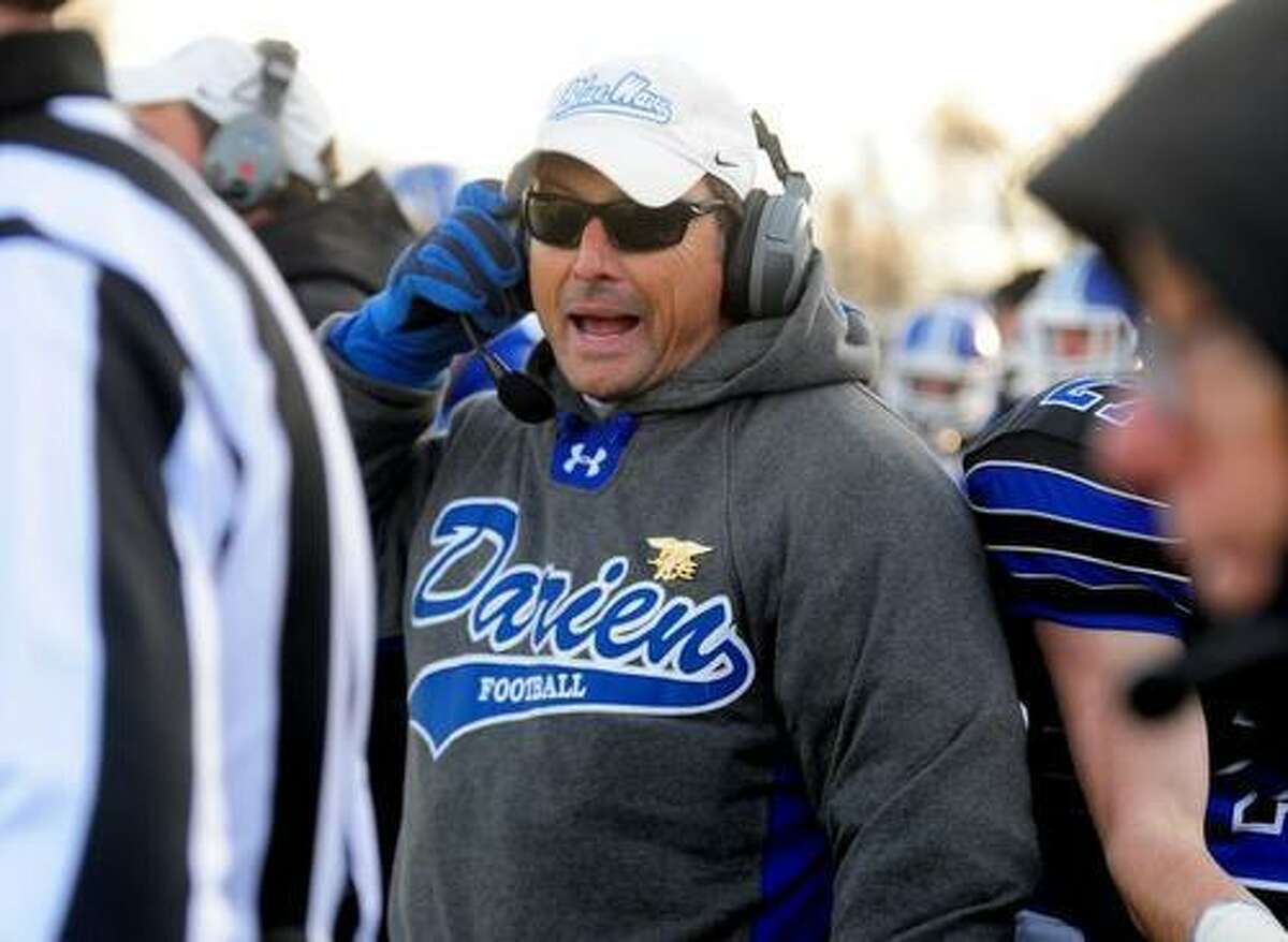 Darien High School football coach Rob Trifone was recently suspended for 10 days without pay from his role as a science teacher.