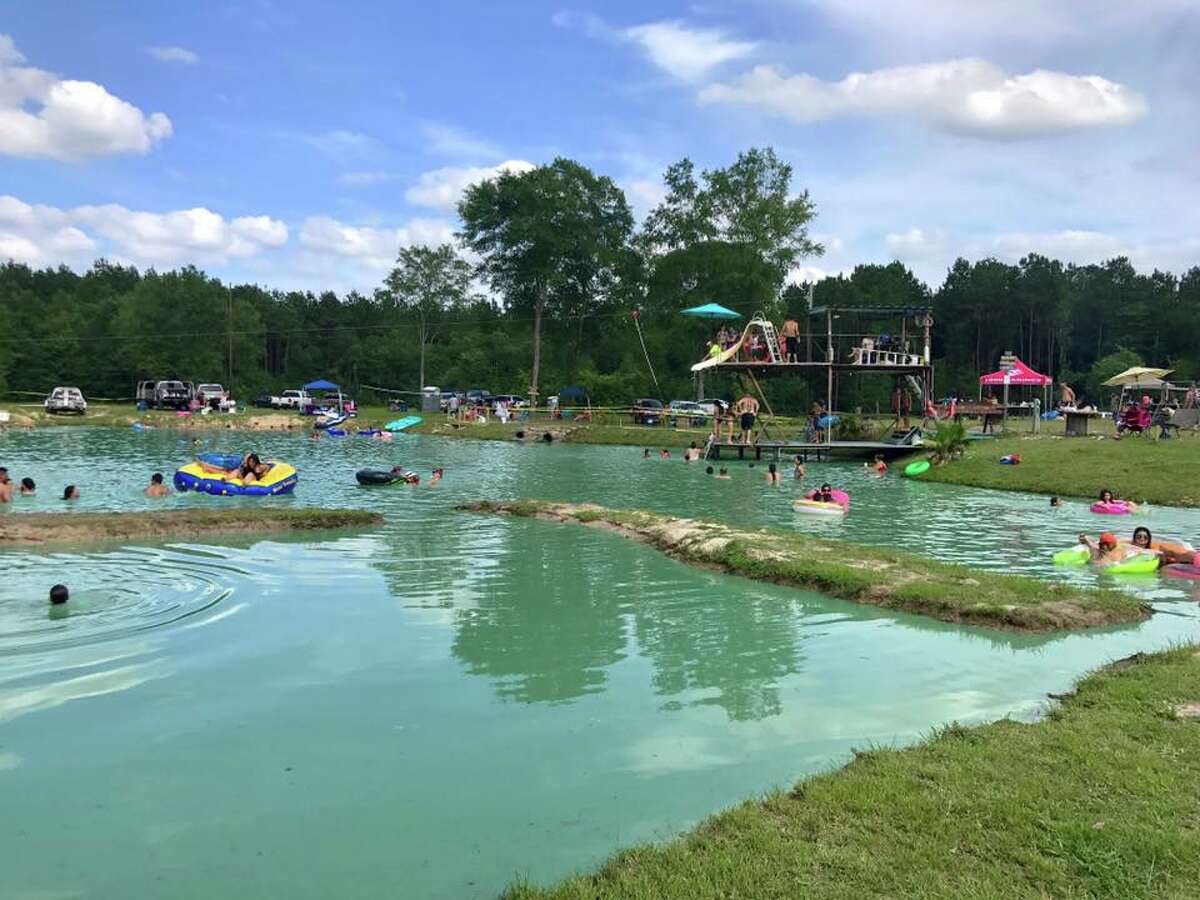 Conroe Backyard Waterpark Turns A Swimming Hole Into A Country Resort 5522
