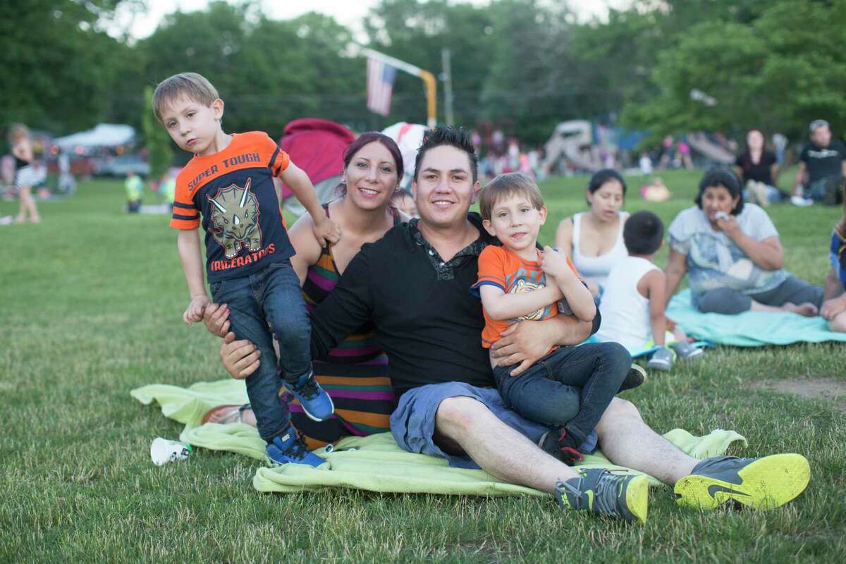 Many area residents gathered at the Danbury Town Park where fireworks were launched at Candlewood Lake the night of Saturday, June 24.
