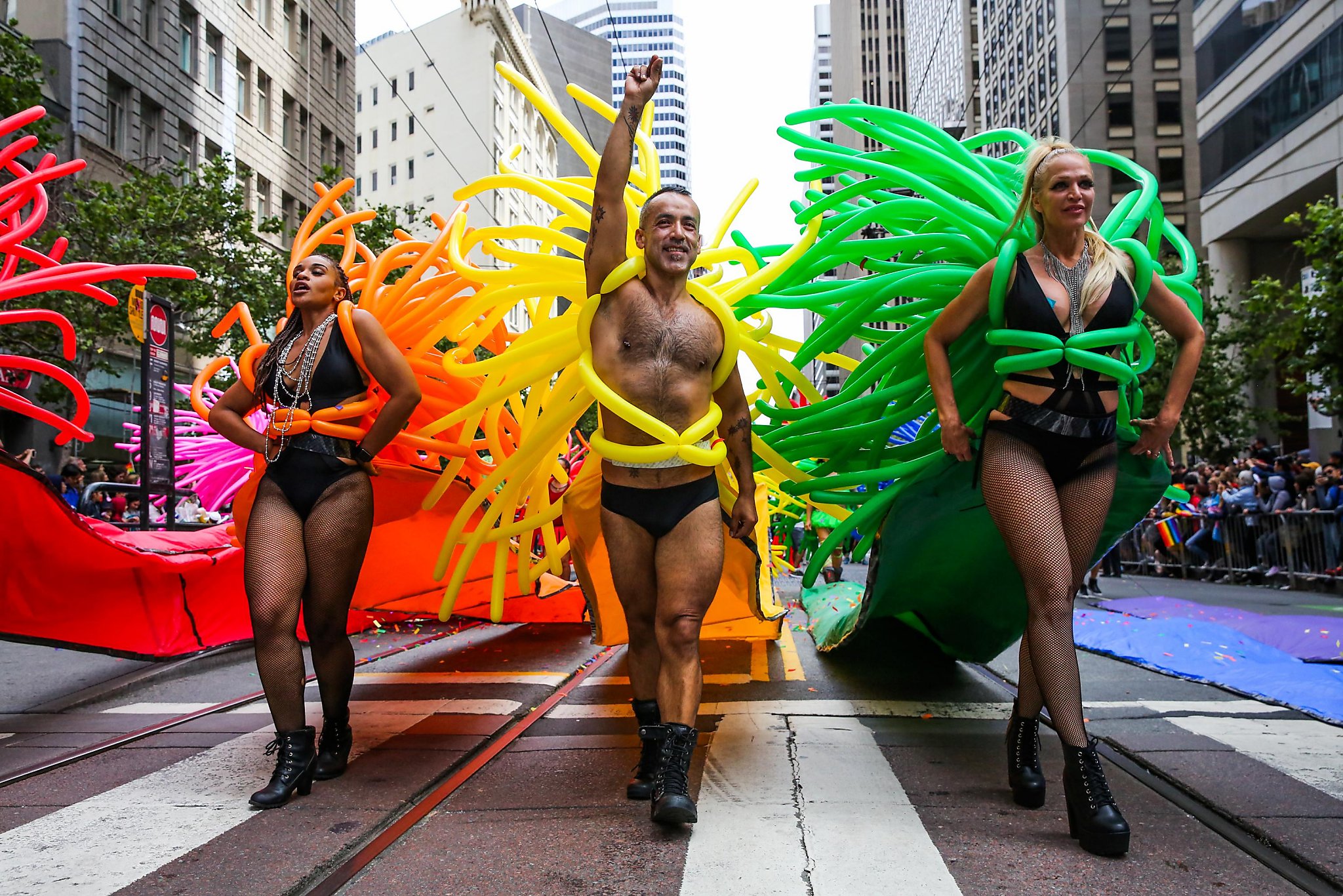 Watch the San Francisco Pride parade in stunning slow motion