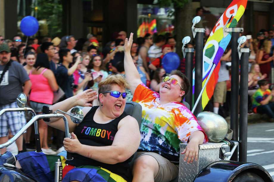 BLM marchers briefly interrupt Pride Parade