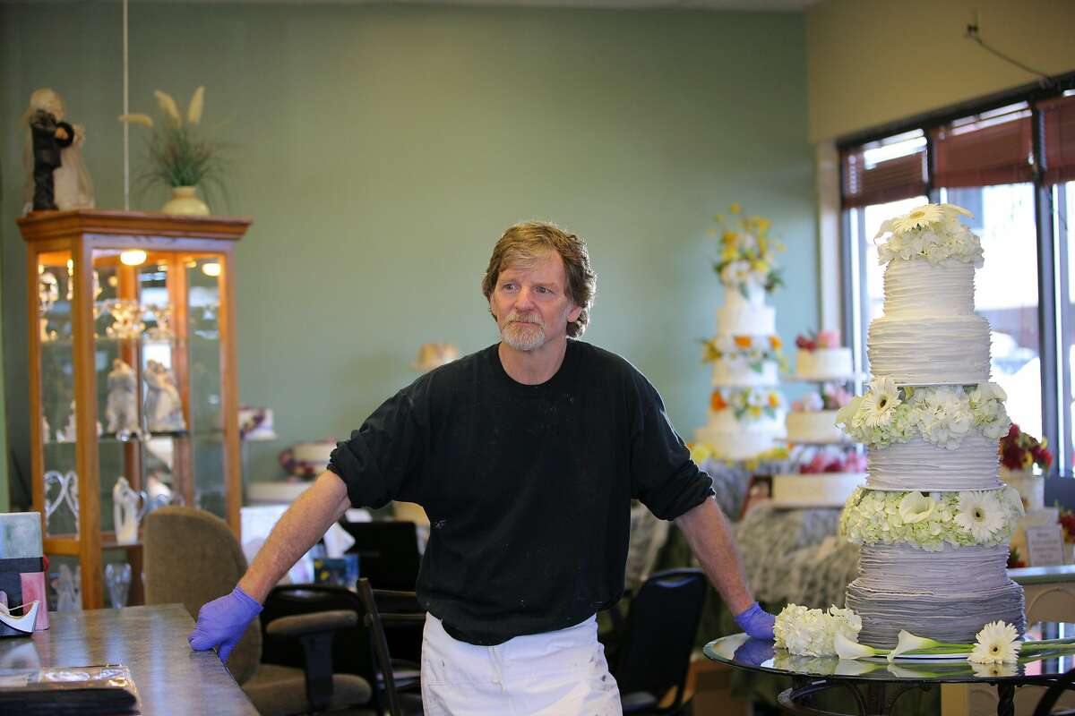 FILE-- Jack Phillips, the operator of Masterpiece Cakeshop in Lakewood, Colo., Oct. 30, 2014. 