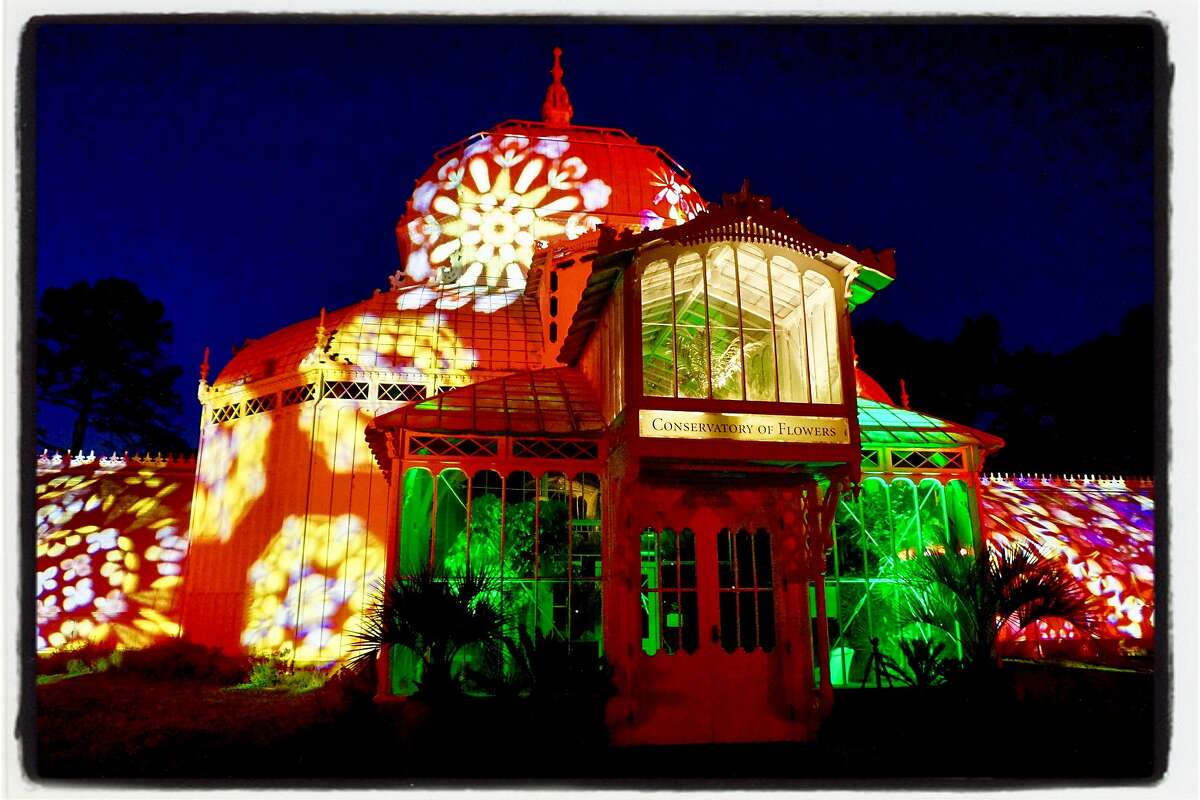 The Conservatory of Flowers now features an Illuminate-sponsored Obscura Digital light show every evening at sundown through Oct. 21.