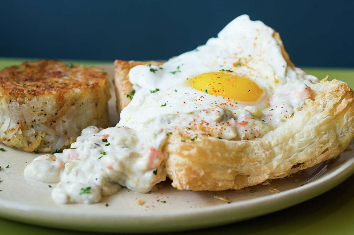 Snooze's breakfast and brunch dishes will be available at Baker Katz's new center on Bay Area Boulevard in Webster.