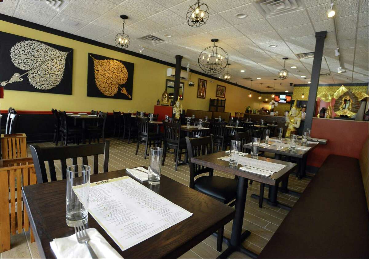 A view of the interior of the new InThai Restaurant in Stamford, Conn.