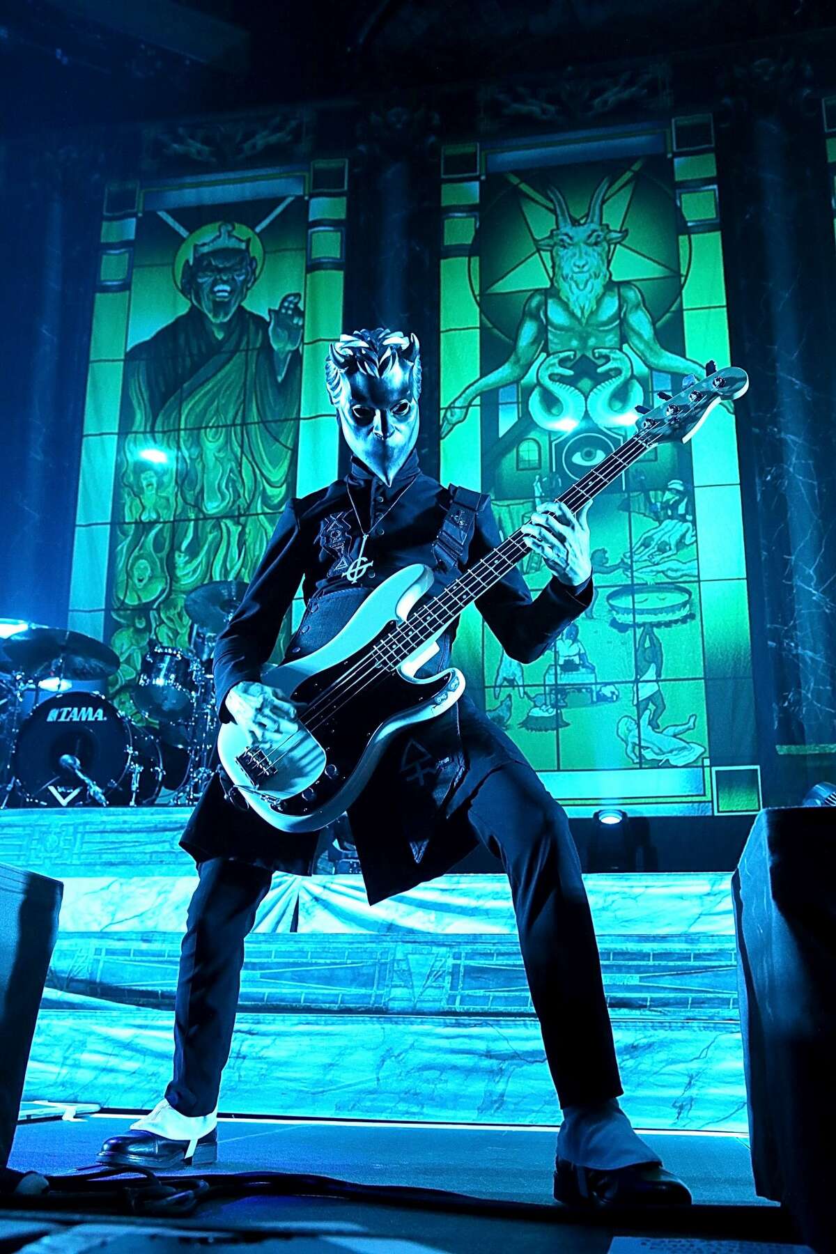 Ghost a Swedish heavy metal band performed at the AT&T Center Saturday