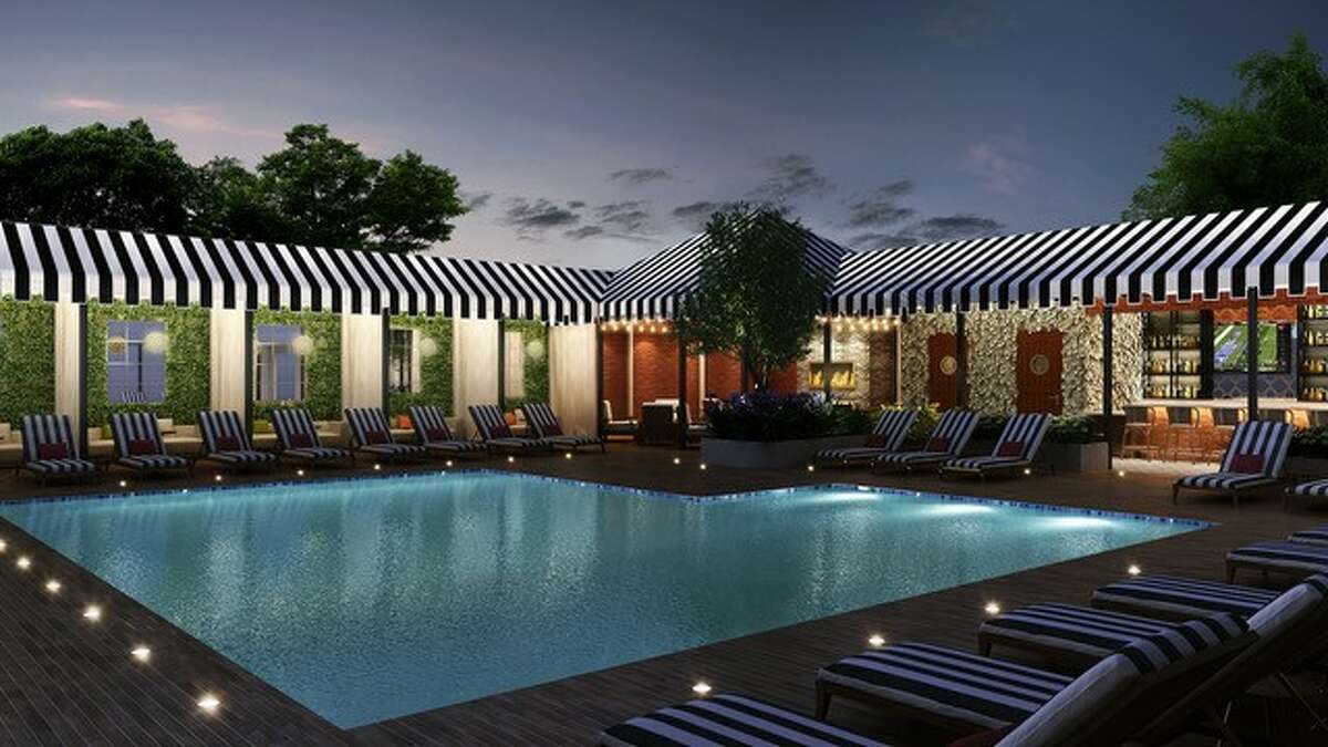 An artist's rendering of the pool at the new Hotel ZaZa Memorial City that will open Dec. 1, 2017.