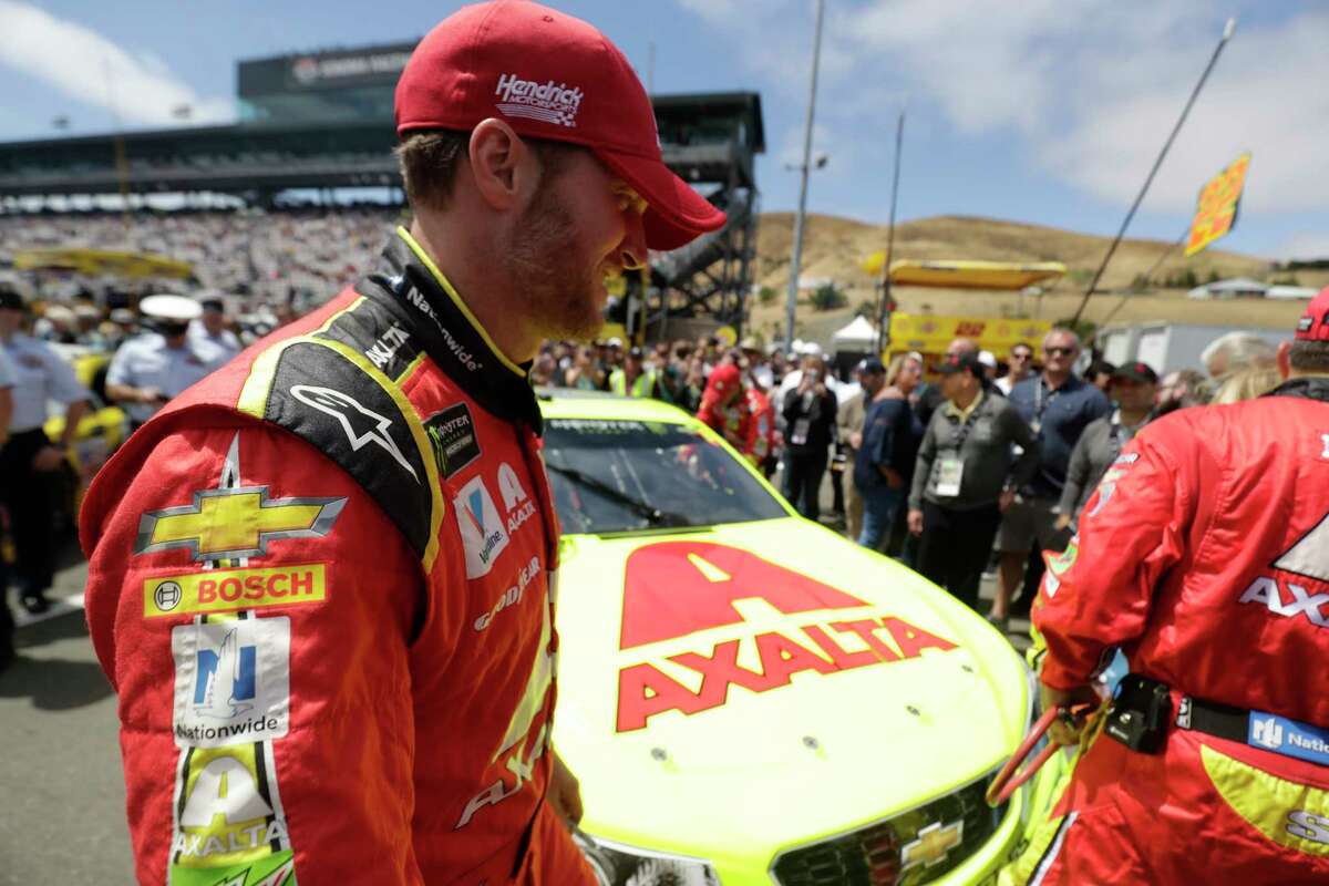 Monster Energy NASCAR Cup Series driver Dale Earnhardt Jr. (88), before the Toyota Savemart 350 at the Sonoma Raceway on Sunday, June 25, 2017 in Sonoma, CA. This was his last race here before retirement.