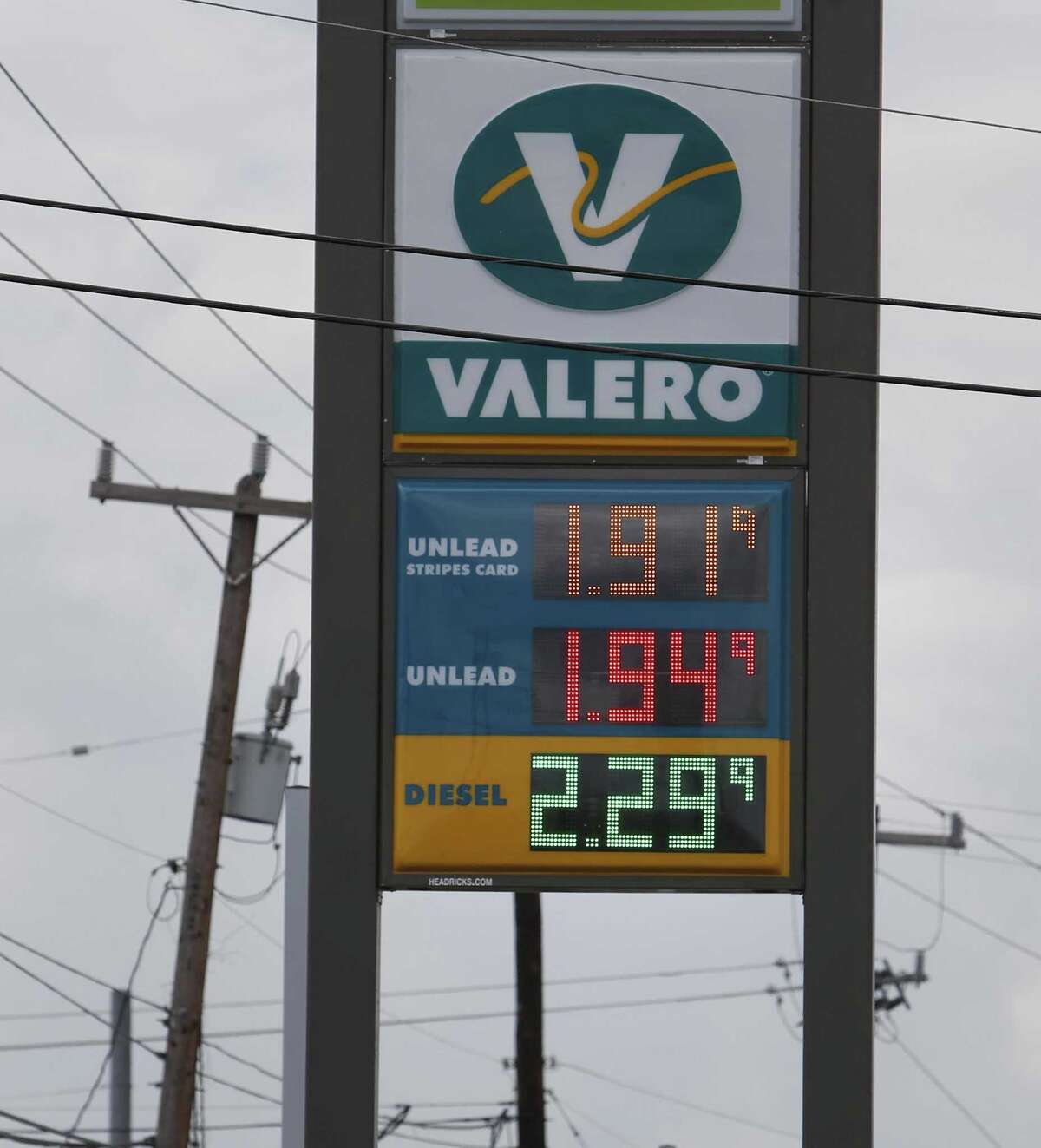 San Antonio gas prices fall below 2