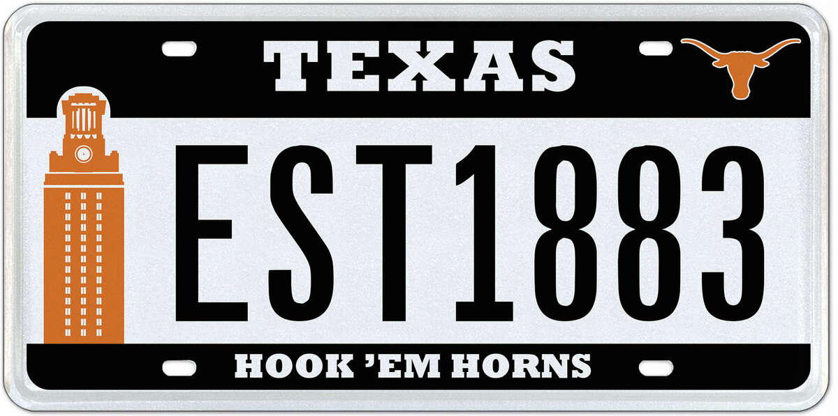 Custom University Of Texas Tower License Plate Now Available For Texas 