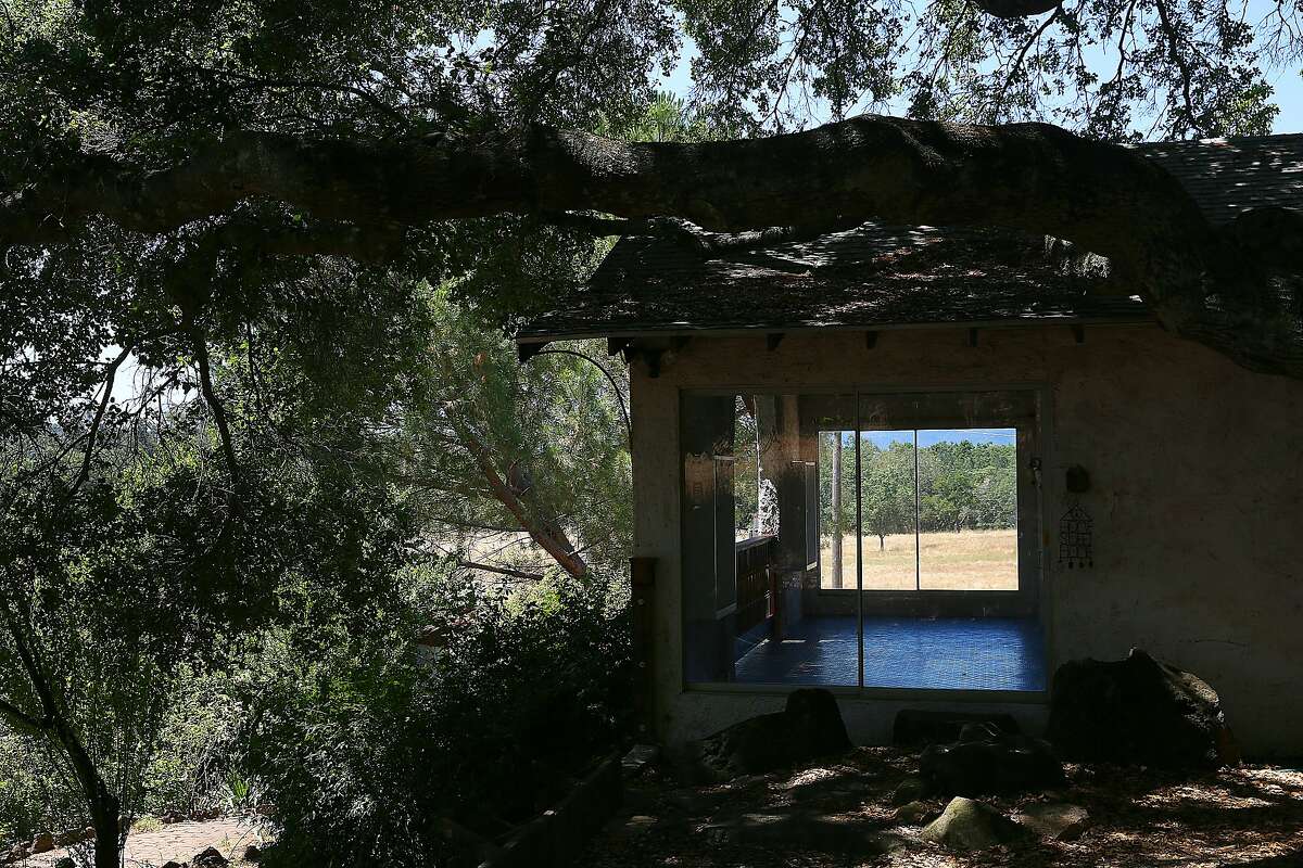 Looking through the back patio of the home of M.F.K. Fisher on Friday, June 22, 2017, at the Bouverie Preserve in Glen Ellen, Calif. Her small adobe was designed by her benefactor and neighbor David Bouverie where she worked, cooked, and entertained guests like Herb Caen, Alice Waters, James Beard and Julia Child.